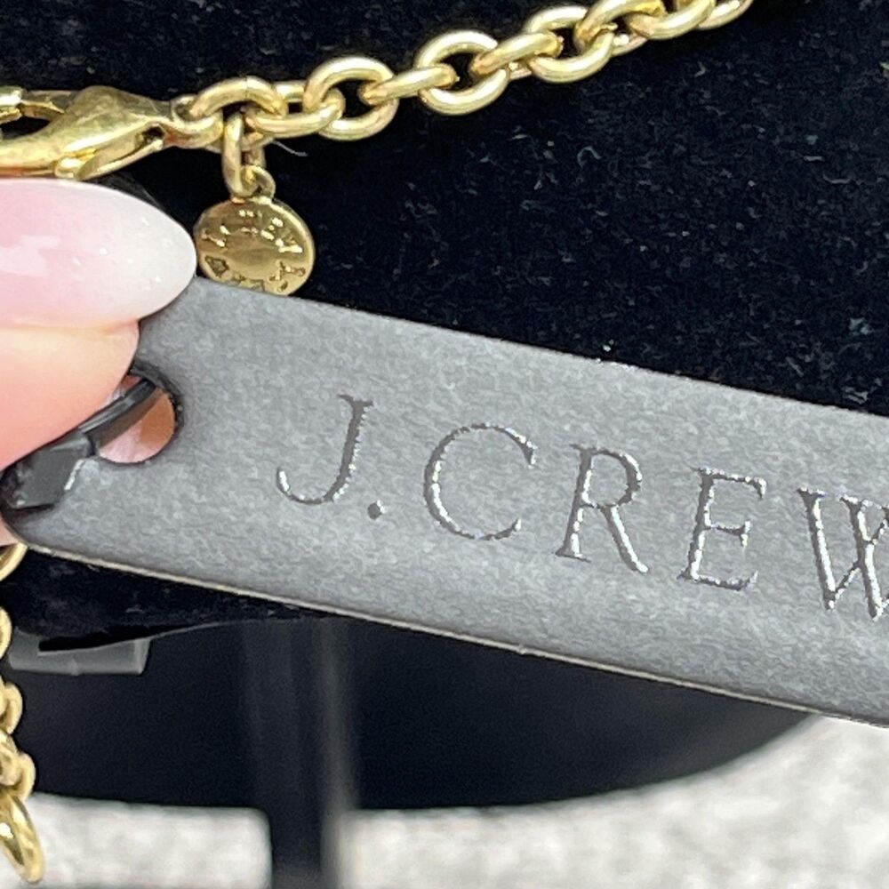 J Crew Necklace Multicolor Crystal Flower Bib Statement Womens Jewelry Signed - Picture 4 of 8